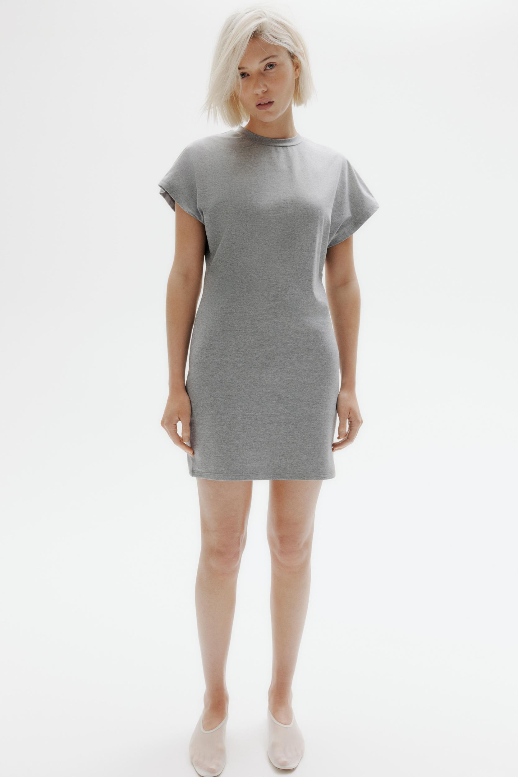 Short-Sleeved Jersey Dress Product Image