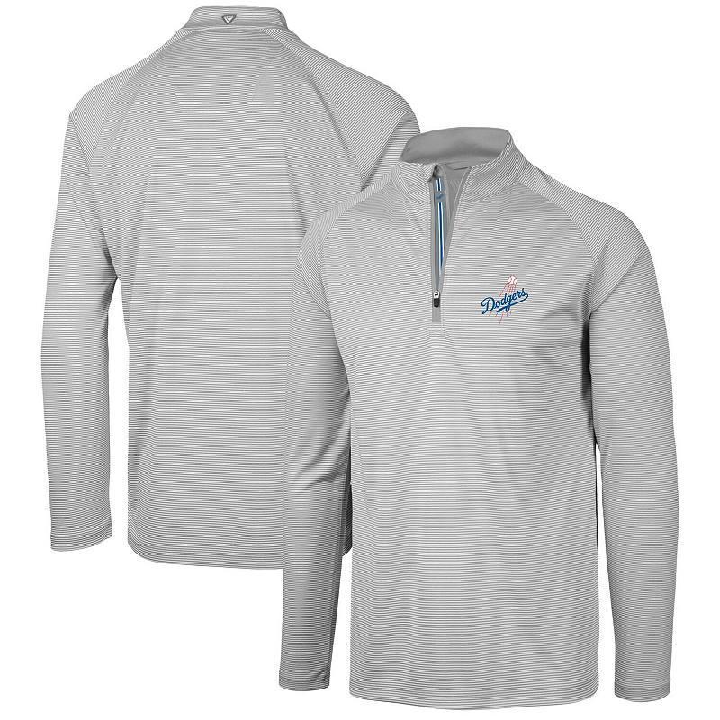 Men's Levelwear Gray Minnesota Twins Orion Historic Logo Raglan Quarter-Zip Jacket, Size: Small, Grey Product Image