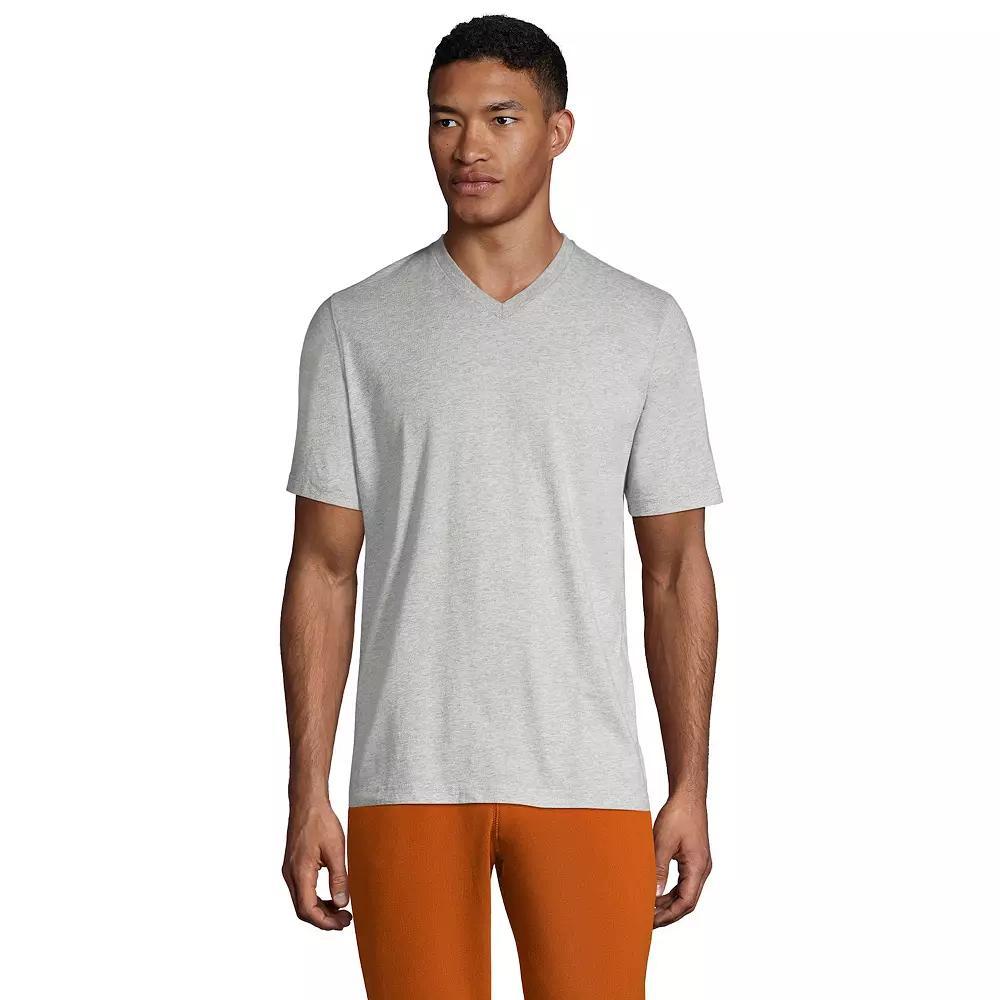 Men's Lands' End Super-T V-Neck Tee, Size: Large, Radiant Blue Product Image