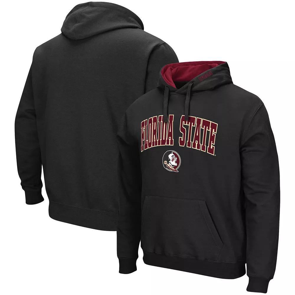 Men's Colosseum Charcoal Temple Owls Arch and Logo Pullover Hoodie, Size: Small, Tem Charco Product Image