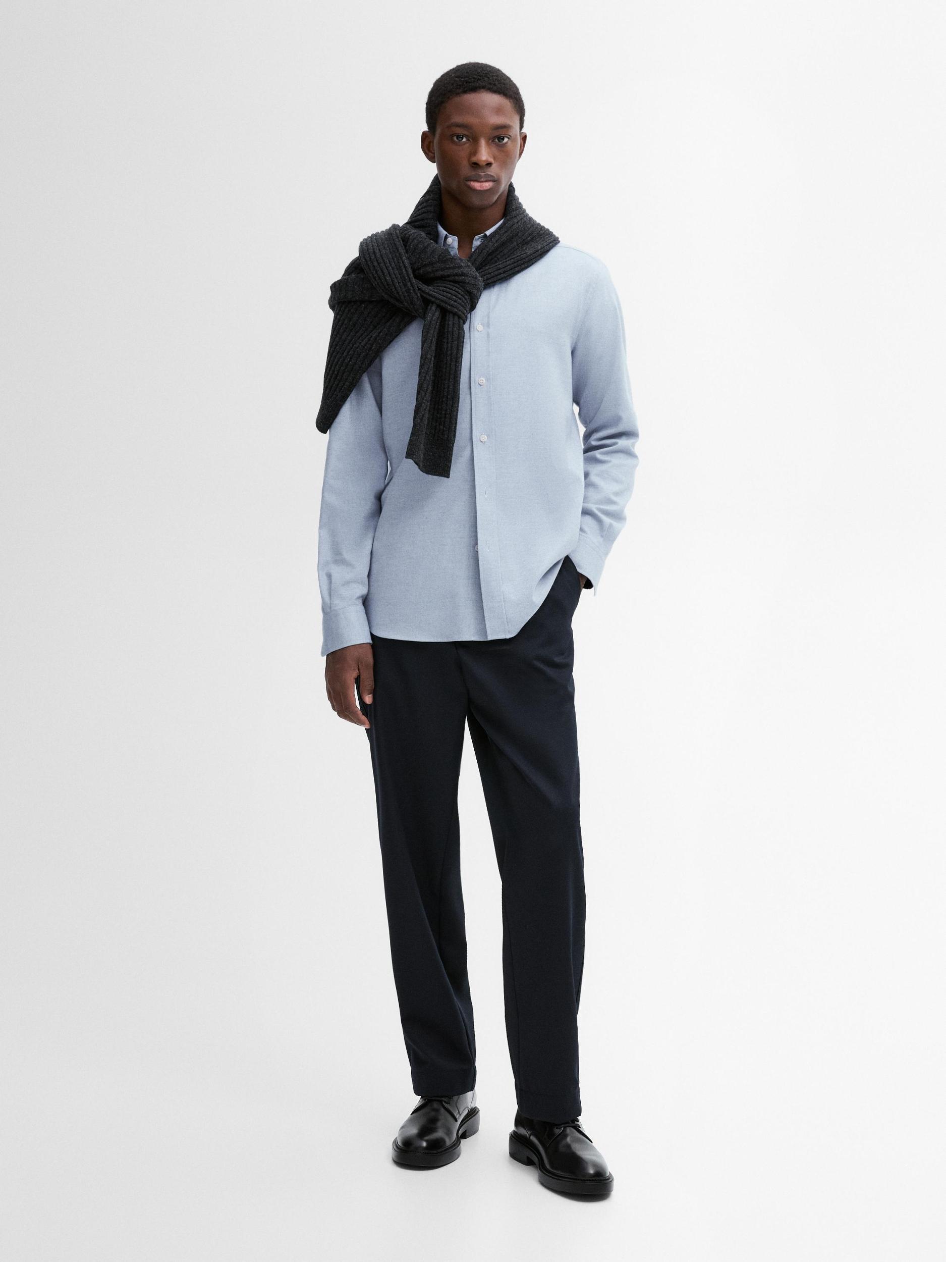 100% cotton melange shirt Product Image