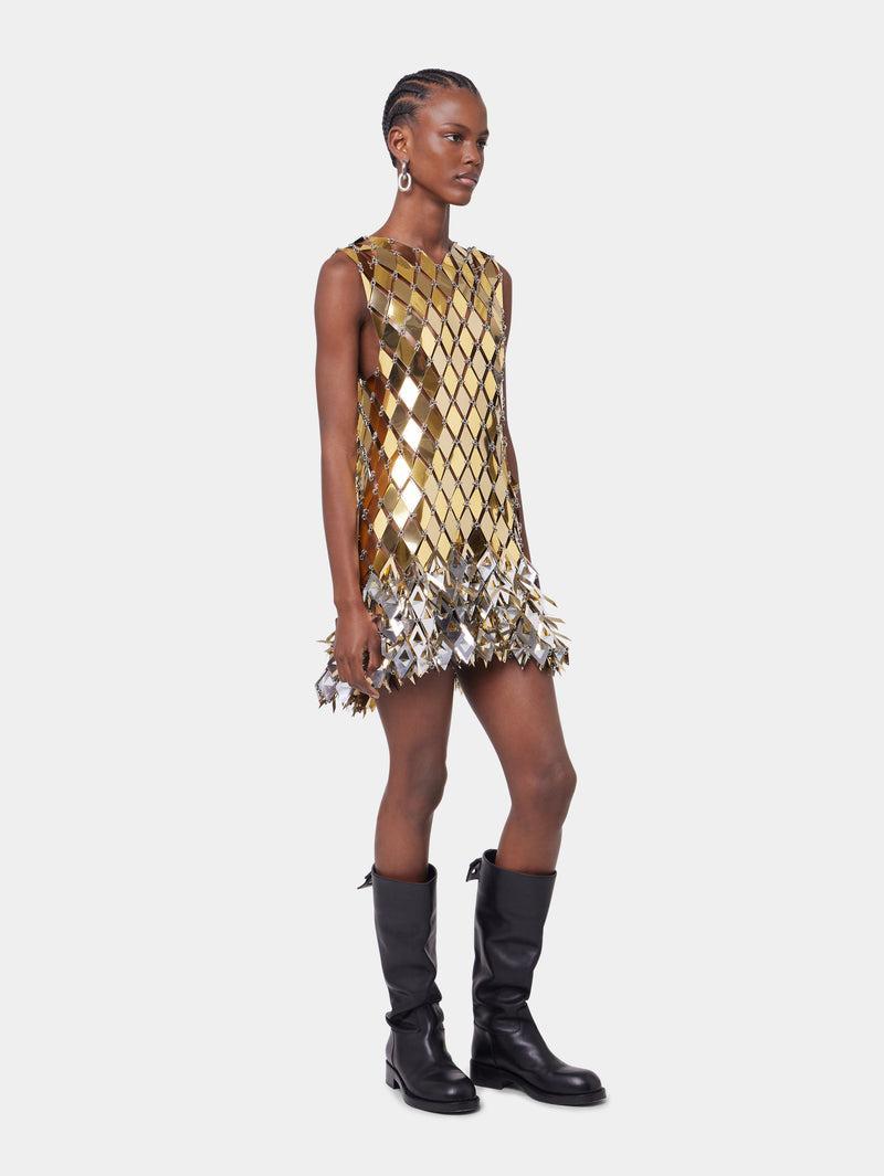 GOLD SHORT DRESS IN ASSEMBLY Product Image