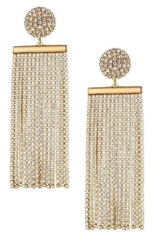 Ettika All The Movement Fringe Drop Earrings in 18K Gold Plate Product Image