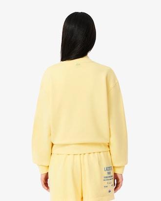 Women's Oversized Pleated Print Sweatshirt Product Image