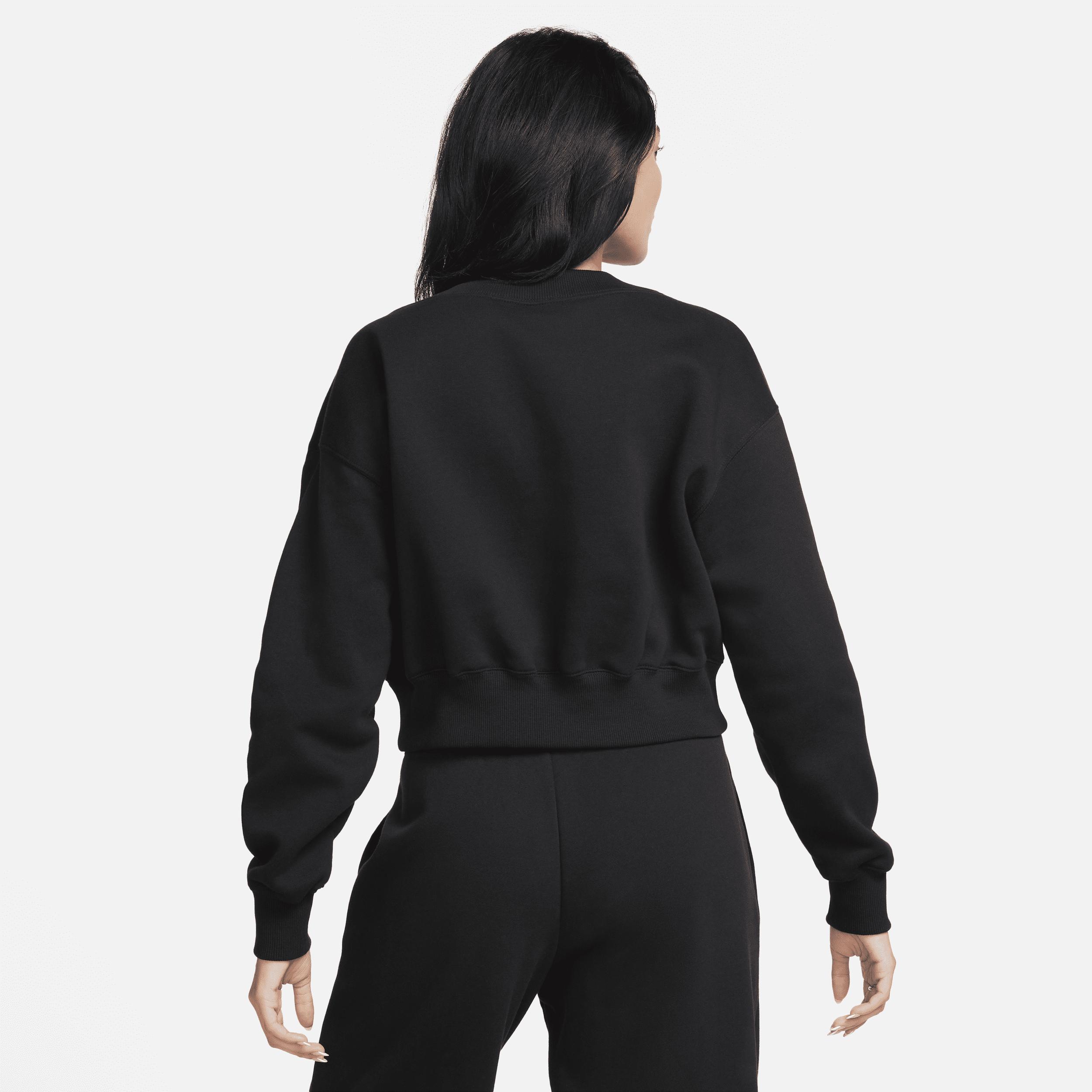 Nike mini swoosh v-neck cropped sweatshirt Product Image