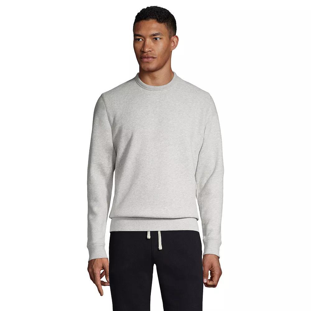 Big & Tall Lands' End Serious Sweats Crewneck Sweatshirt, Men's, Size: 4XB, Gray Grey Product Image