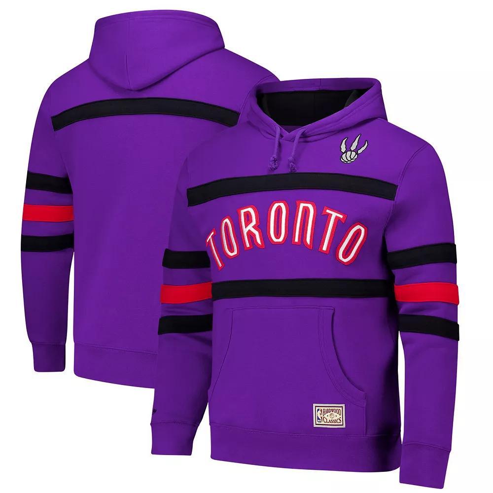 Men's Mitchell & Ness Purple Toronto Raptors Hardwood Classics Nights Head Coach Pullover Hoodie, Size: Small, Rpt Purple Product Image