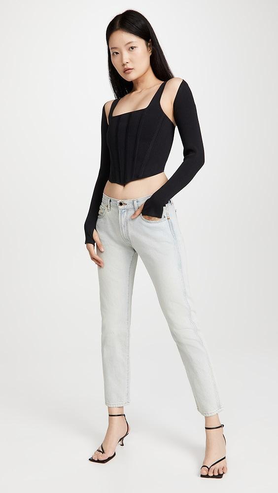 Dion Lee Pointelle Corset Top | Shopbop Product Image