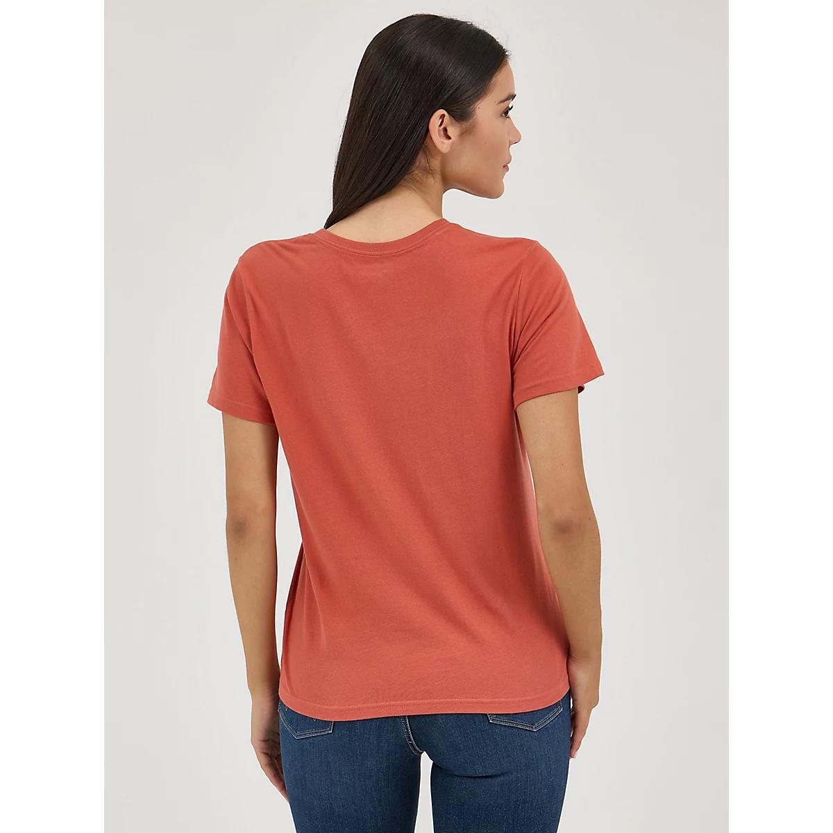 Women's Wrangler Southwestern Graphic Regular Fit Tee in Peach Parfait Product Image
