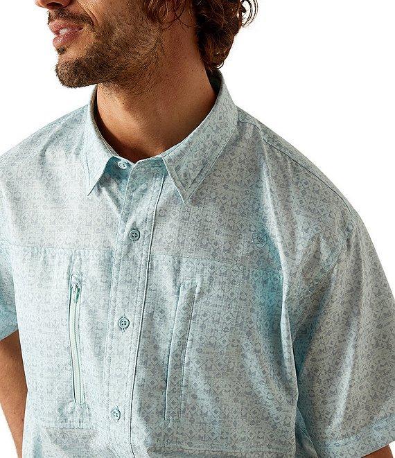 Ariat VentTEK Classic Fit Printed Short Sleeve Woven Shirt Product Image