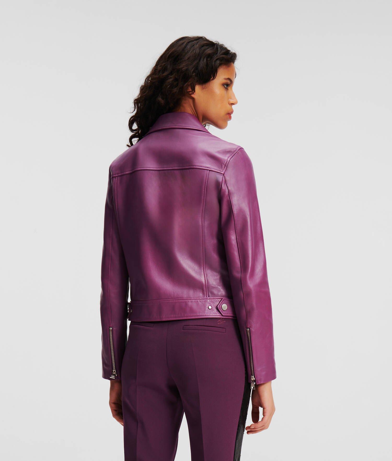 LEATHER BIKER JACKET Product Image