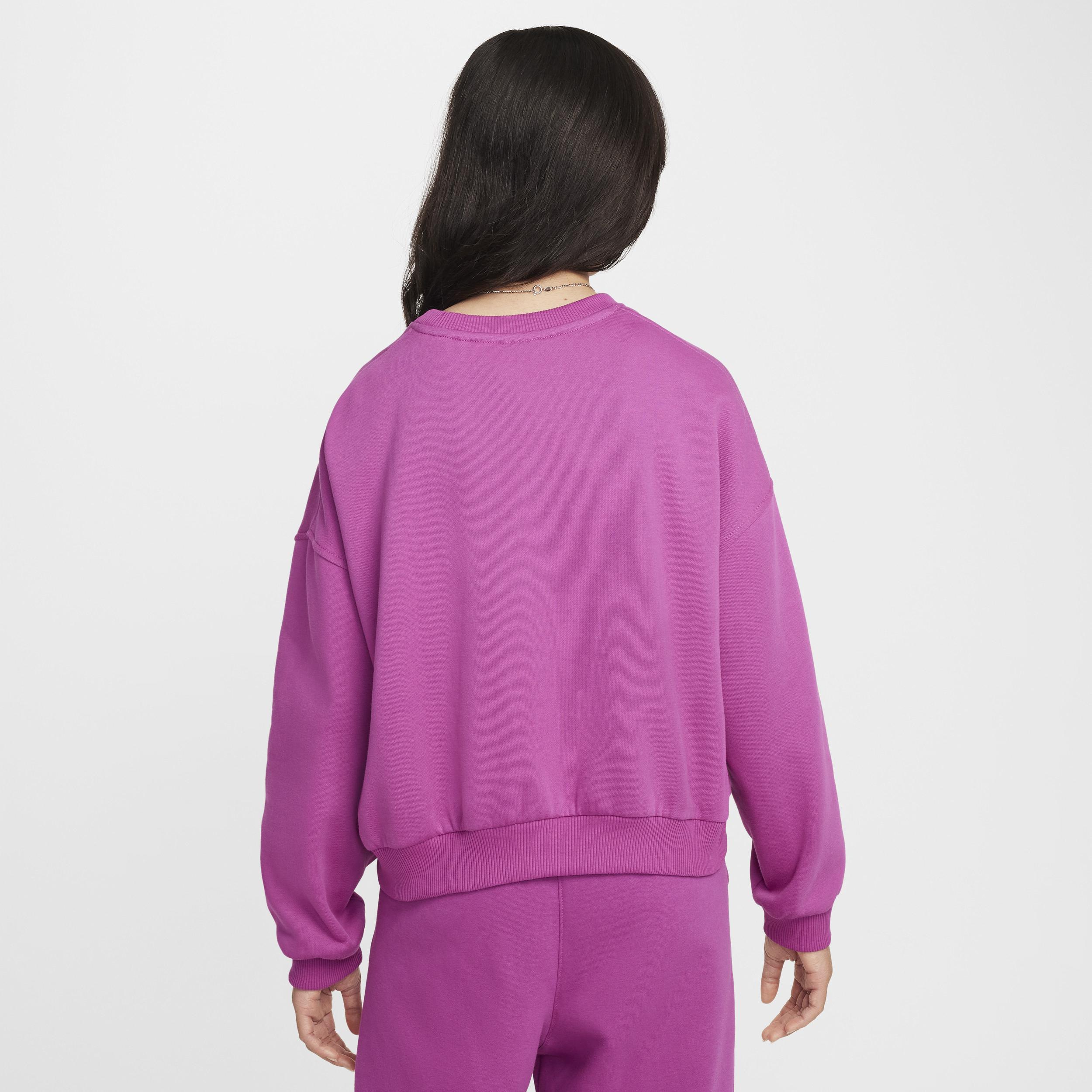 Unisex Nike Sportswear Club Fleece Girls' Boxy Crew-Neck Sweatshirt Product Image