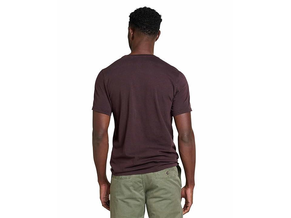 Toad&Co Primo Short Sleeve Crew (Carob) Men's Clothing Product Image