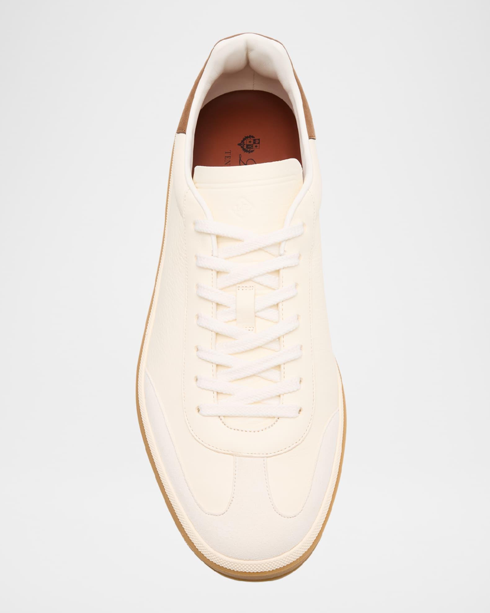 Men's Tennis Walk Mixed Leather Sneakers Product Image