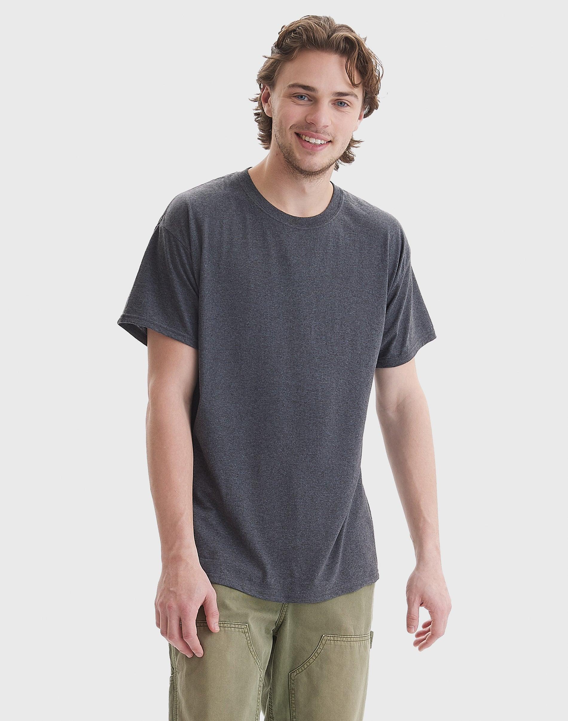 Hanes Perfect-T Unisex Tri-Blend Short Sleeve T-Shirt Deep Red Heather S Product Image