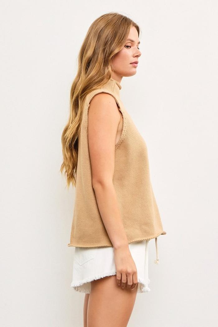 Knit High Neck Top Product Image