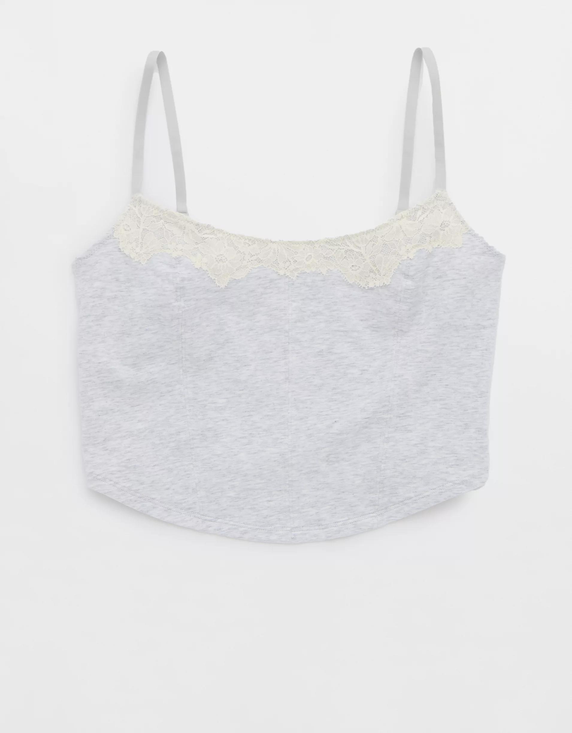 Superchill Cotton Lace Corset Bra Top Product Image