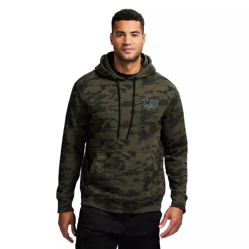 Caterpillar Cat Foundation Trademark Banner Hood Sweatshirt, Men's, Size: Medium, Green Product Image