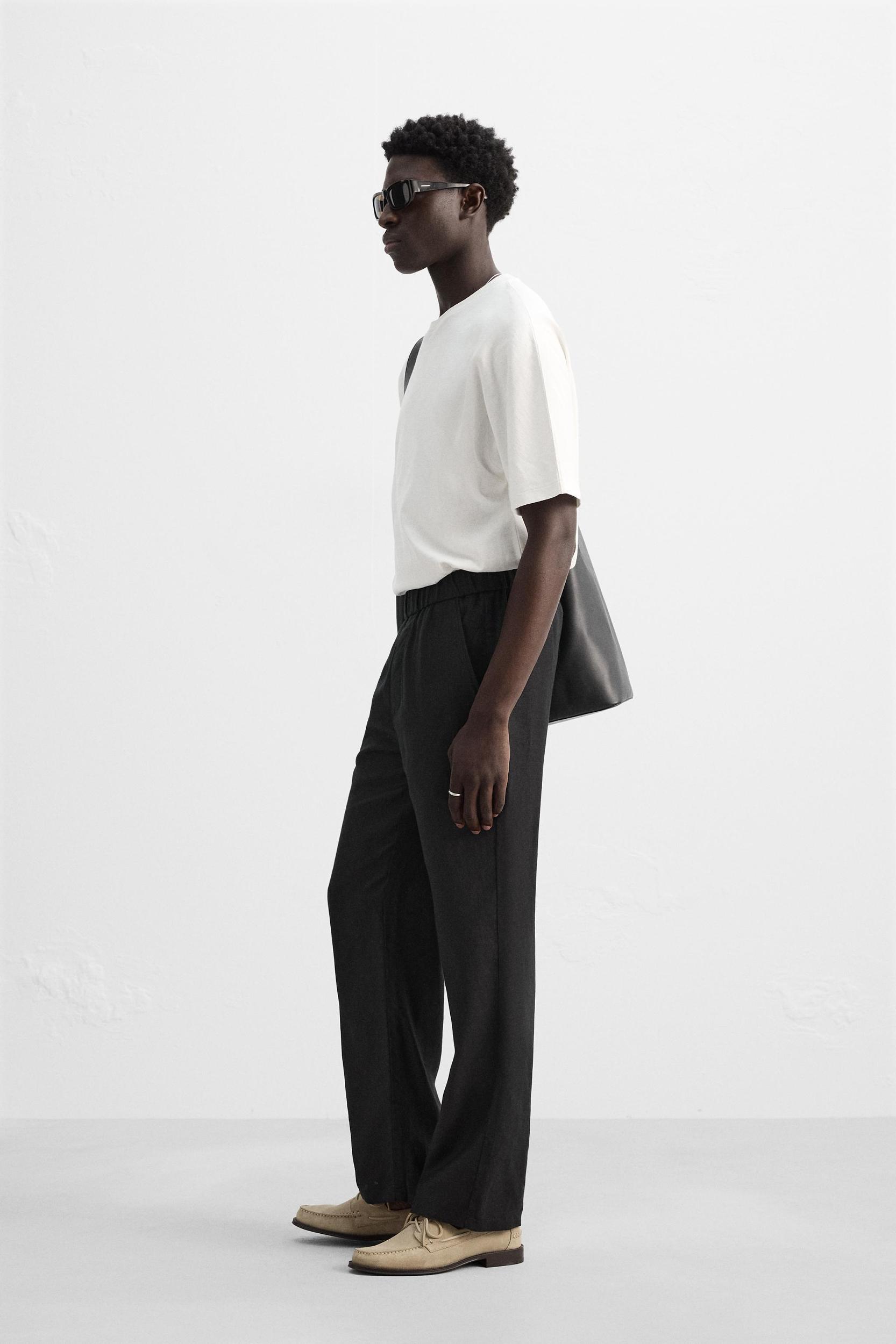 LINEN PANTS IN 100% LINEN Product Image