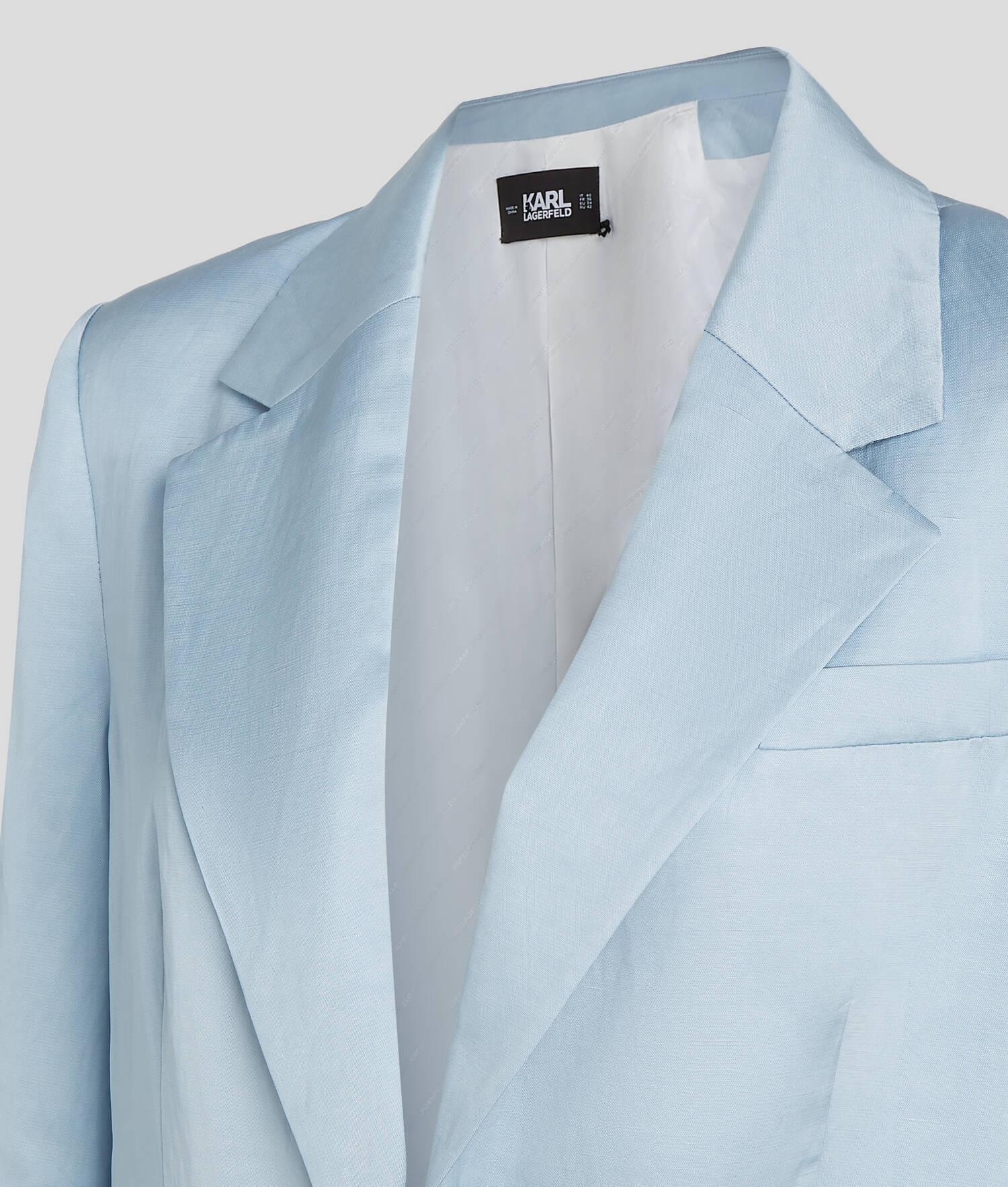SATIN  LONGLINE TAILORED COAT Product Image