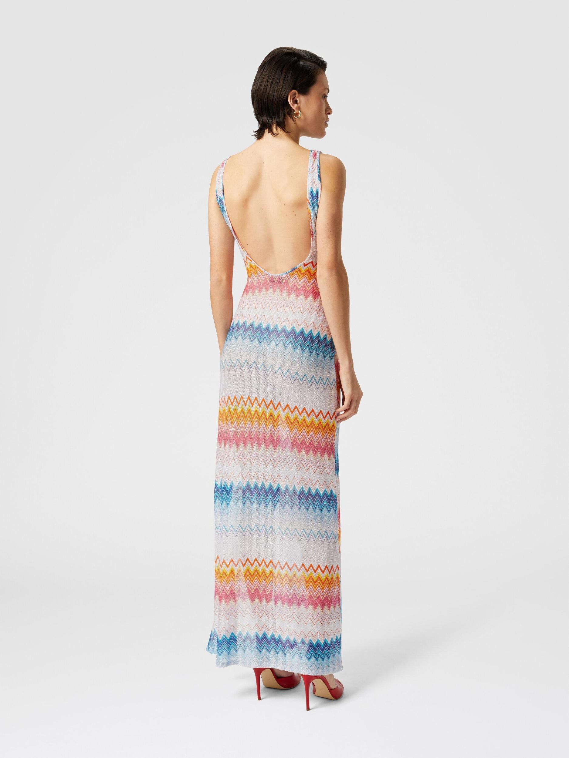 Long cover-up in viscose zig zag lamé Product Image