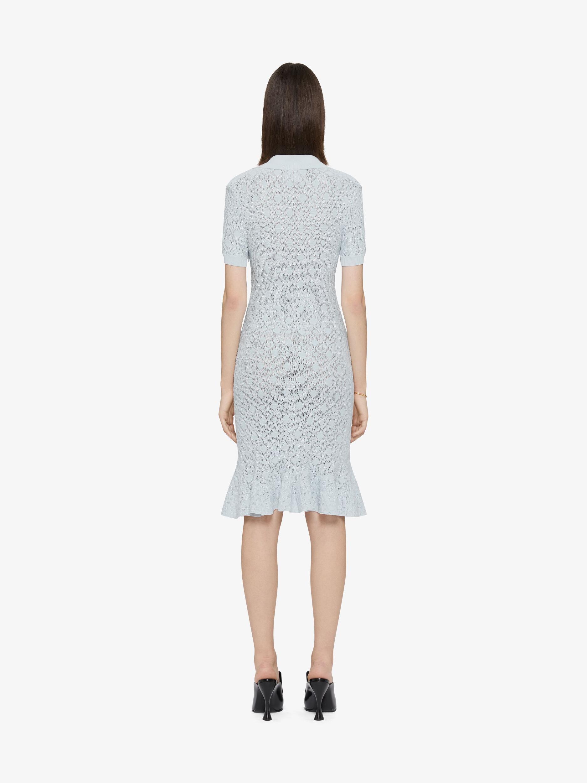 Polo dress in monogram 72 jacquard Product Image
