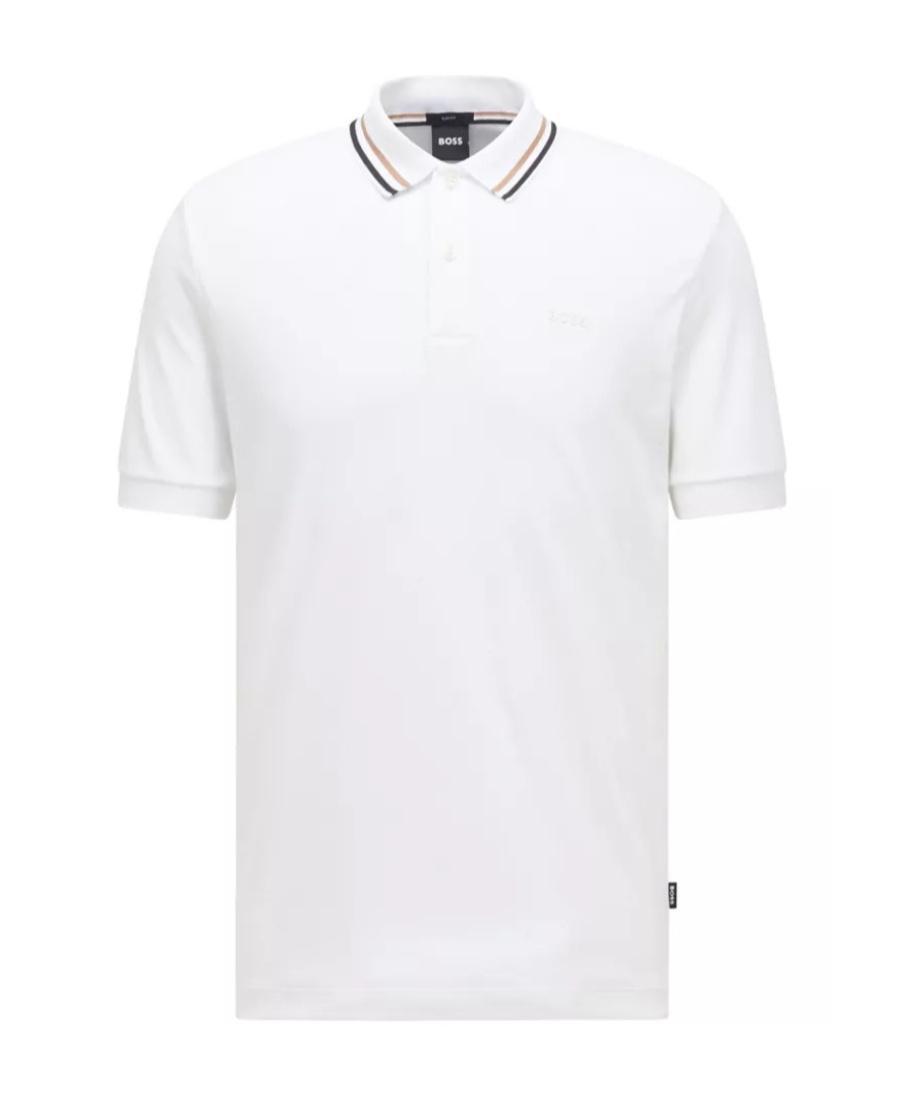 HUGO BOSS Short-sleeve Polo Shirt In White Product Image