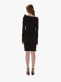 LONG SLEEVE MIDI DRESS in black | JW Anderson US  Product Image