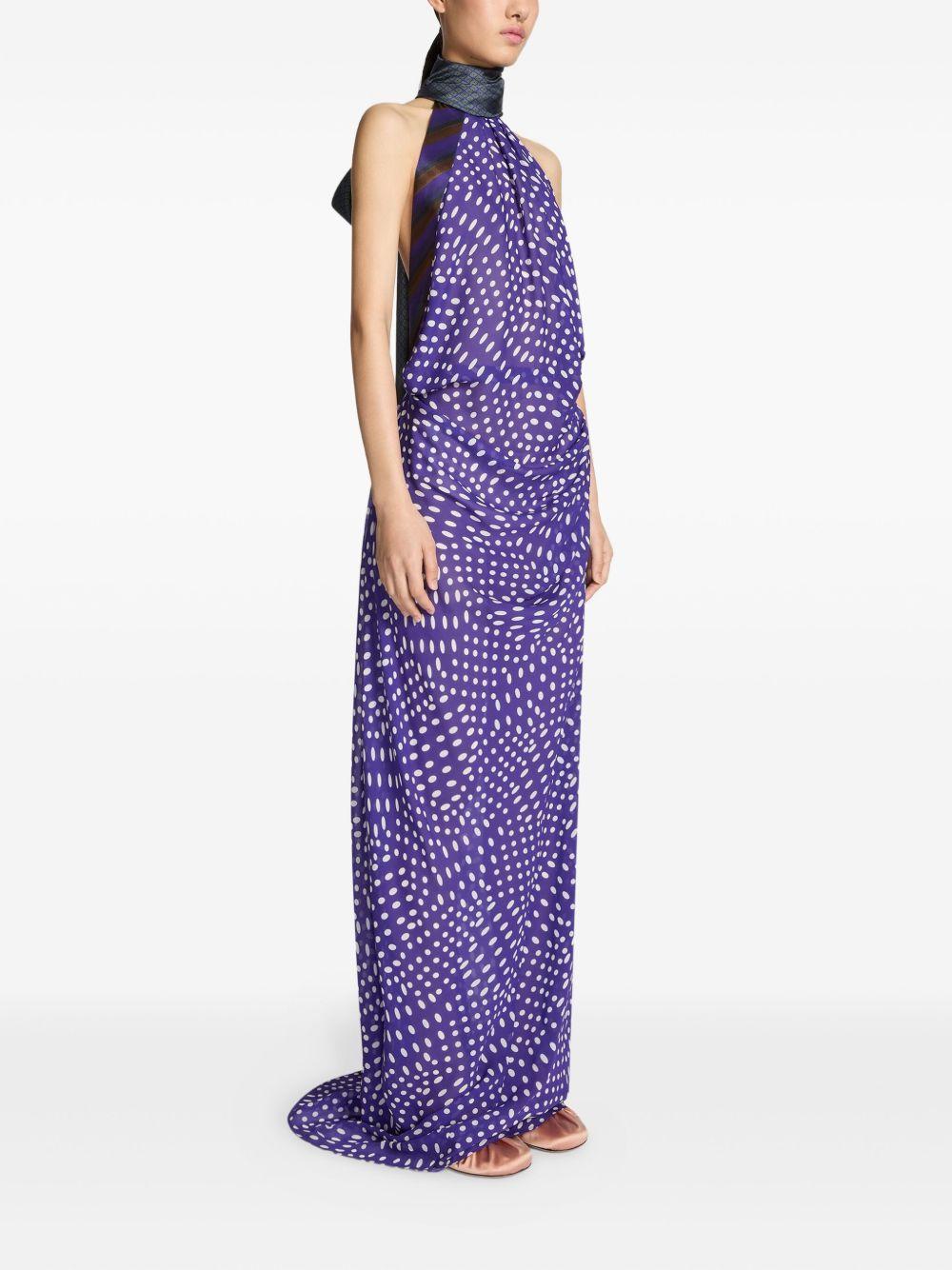 spotted maxi dress Product Image