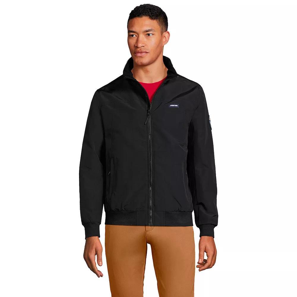 Men's Lands' End Classic Squall Bomber Jacket, Size: Small, Deep  Blue Product Image