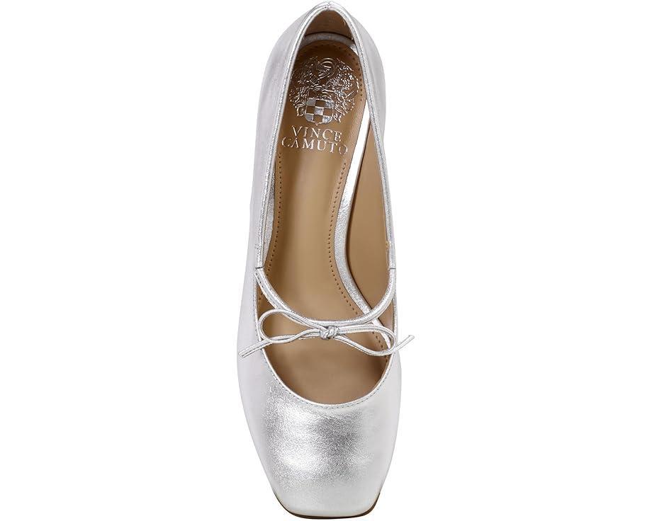 The Nettie Heeled Mary Jane in Metallic Leather Product Image