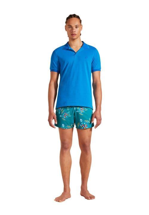 Vilebrequin Men's Changing Color Cotton Pique Polo in Palace at Nordstrom, Size Large Product Image