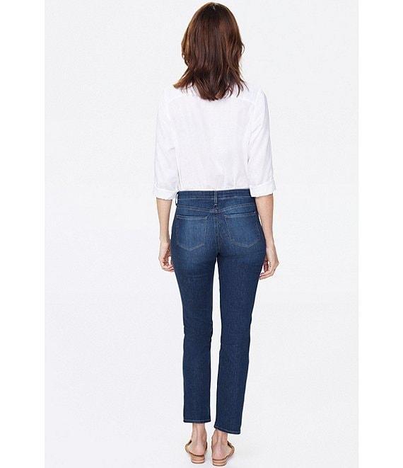 NYDJ Petite Size Sheri Slim Tonal Stitch High Rise Jeans Product Image
