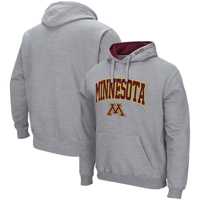 Mens Colosseum Heather Gray Florida Gators Arch & Logo 3.0 Pullover Hoodie Product Image