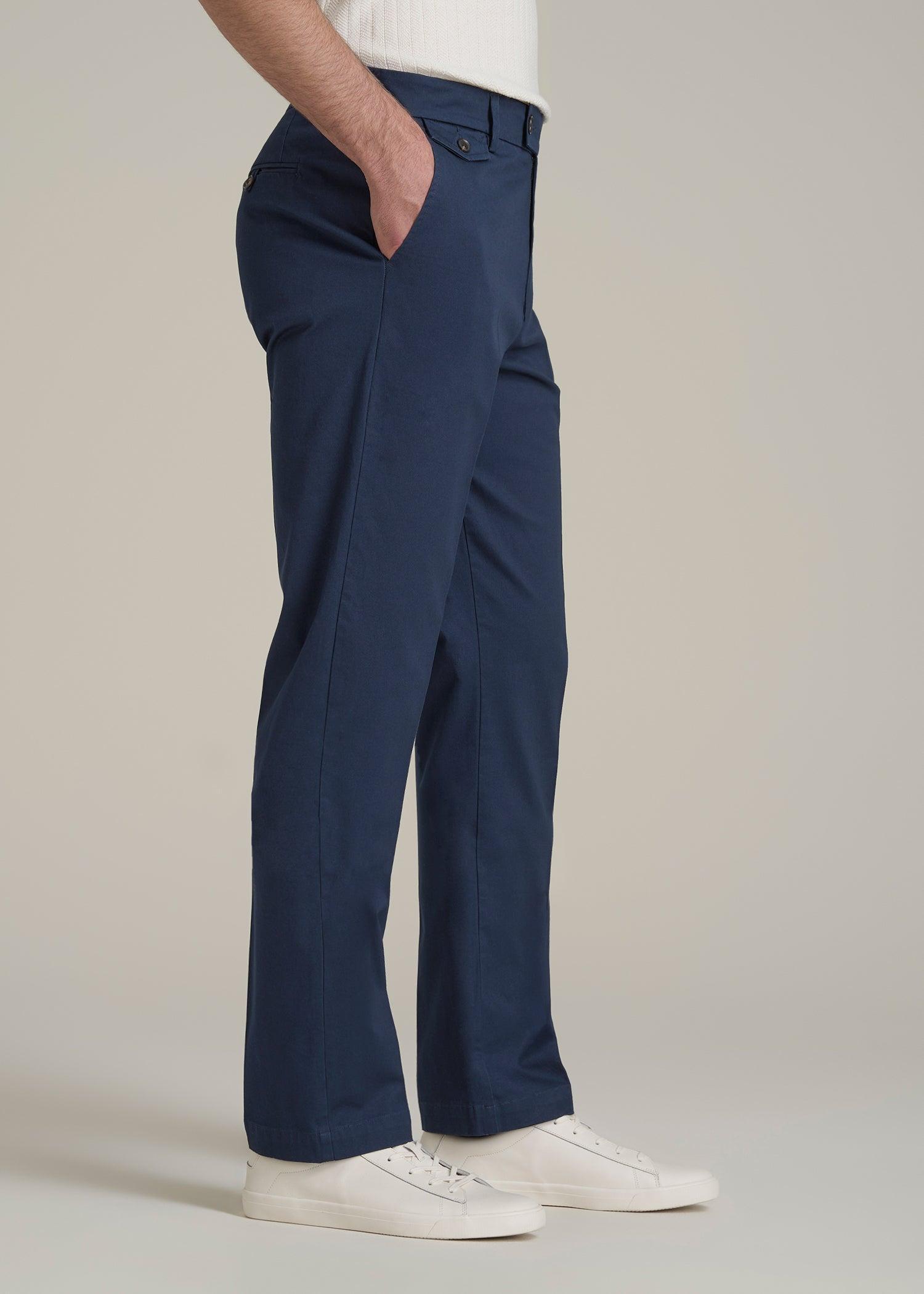 Refined Chinos for Tall Men in Navy Product Image