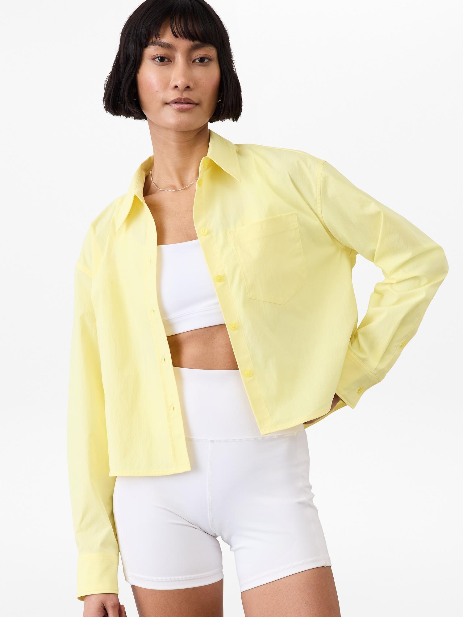 Midday Cropped Poplin Shirt Product Image