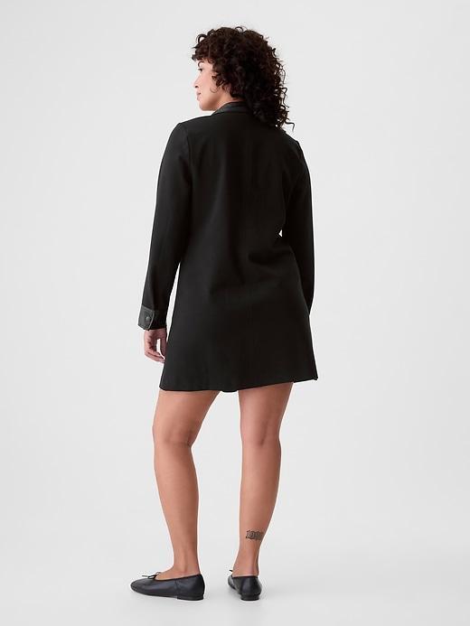 Vegan Leather Shift Mini Dress Product Image
