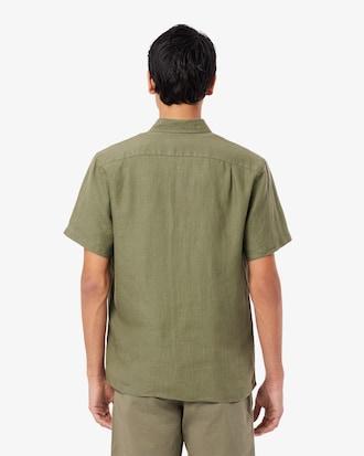 Short Sleeved Linen Shirt Product Image