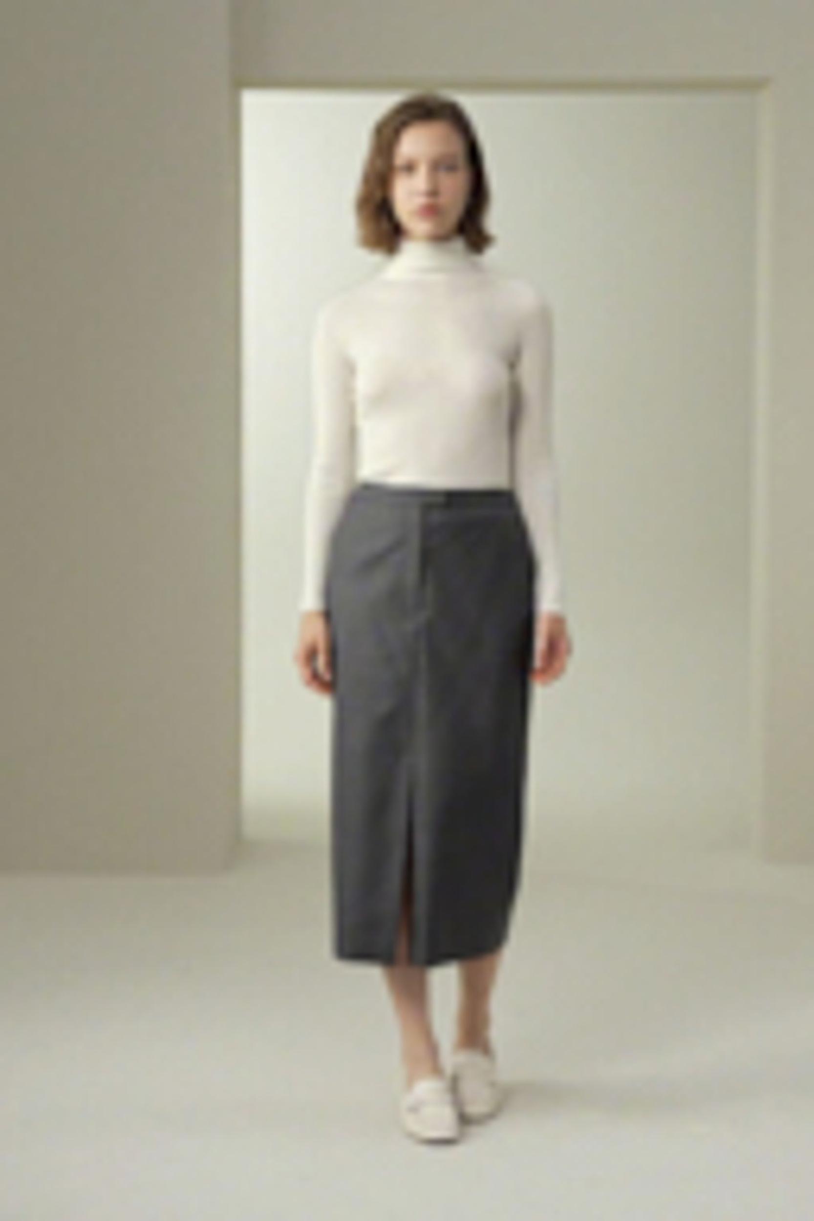 Modern Beauty Silk Wool Pencil Skirt Product Image