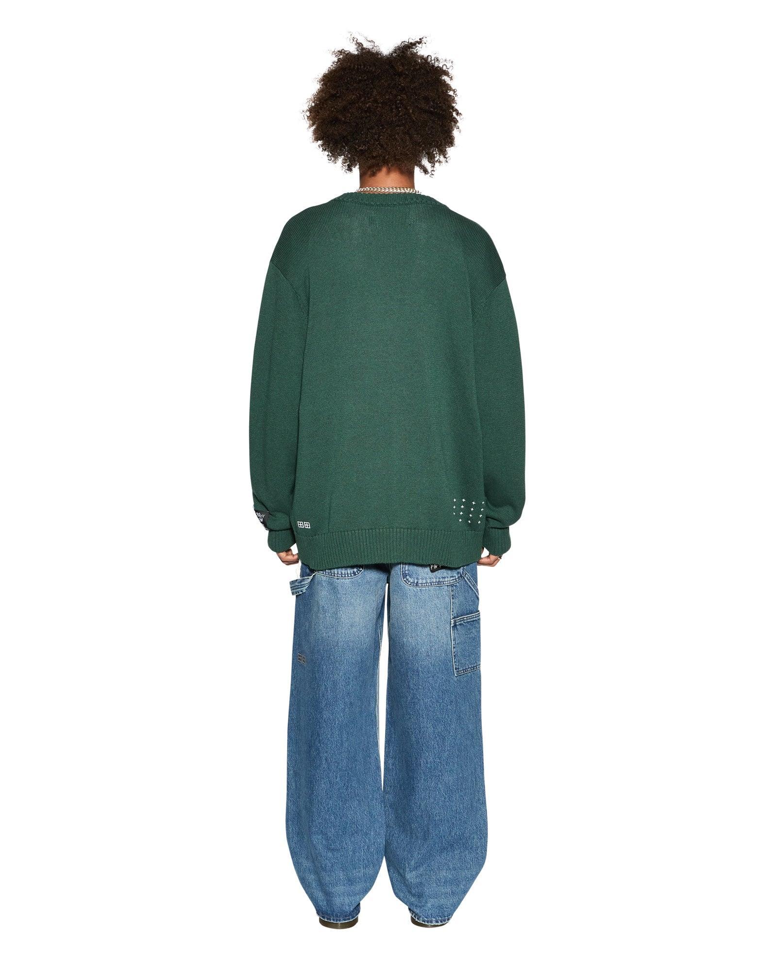 DUG OUT KNIT CARDIGAN MILITARY Male Product Image