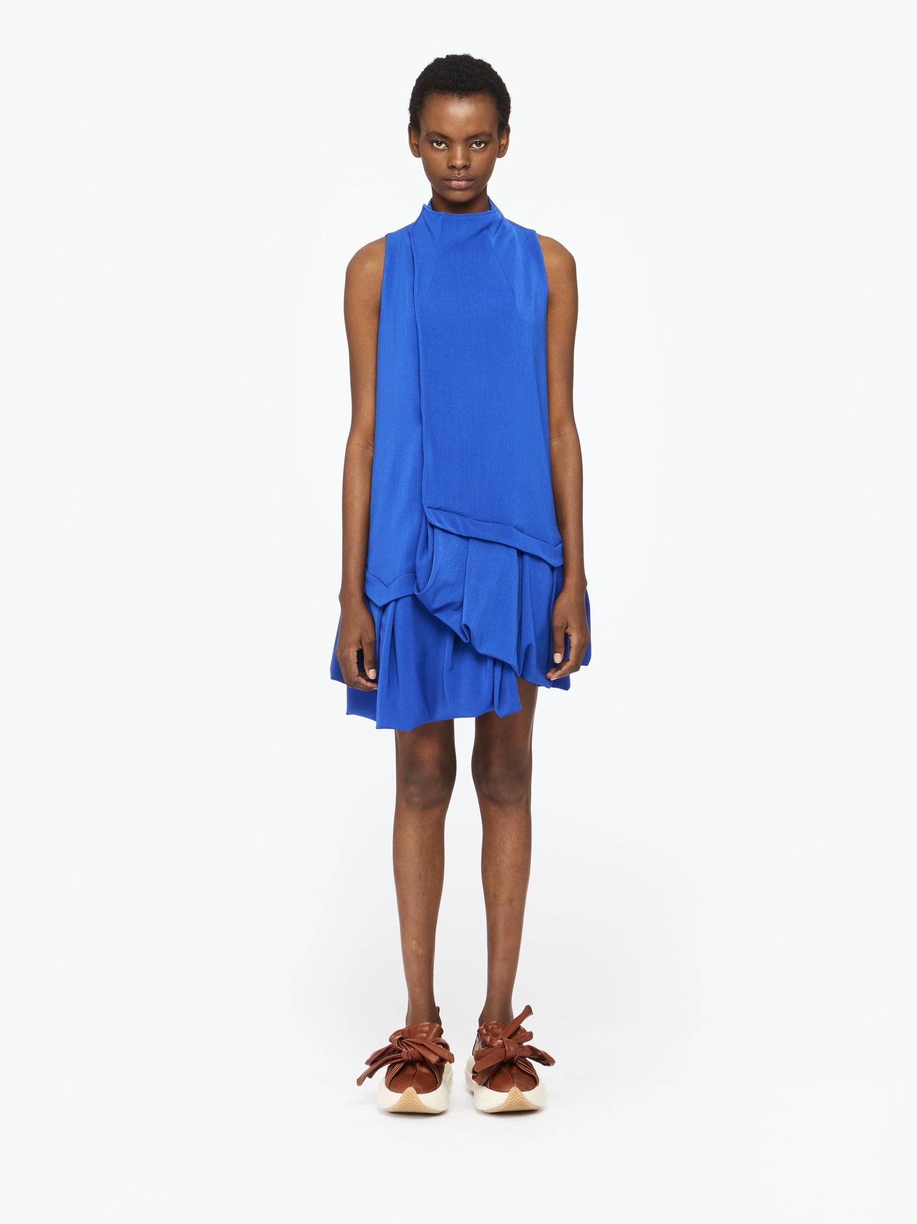 A-LINE RUFFLE HEM MINI DRESS Product Image