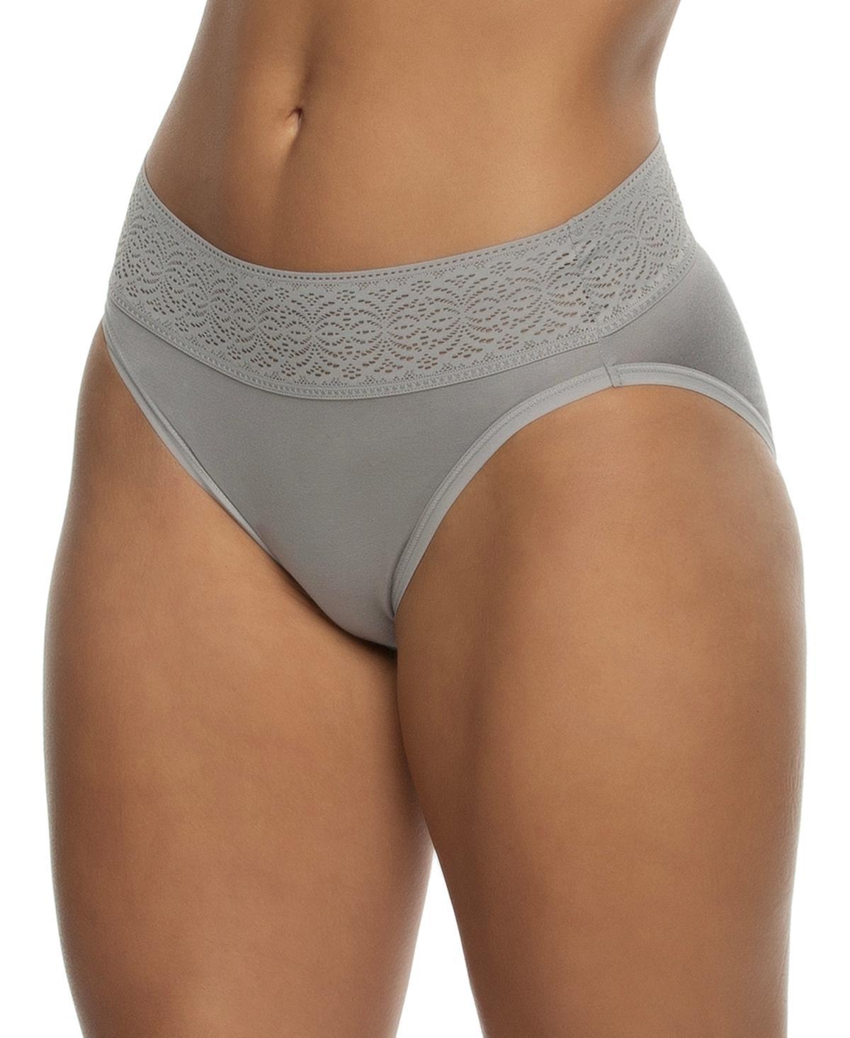 Women's Jezebel Serene High-Cut Panty 630164, Size: Large, Black Product Image