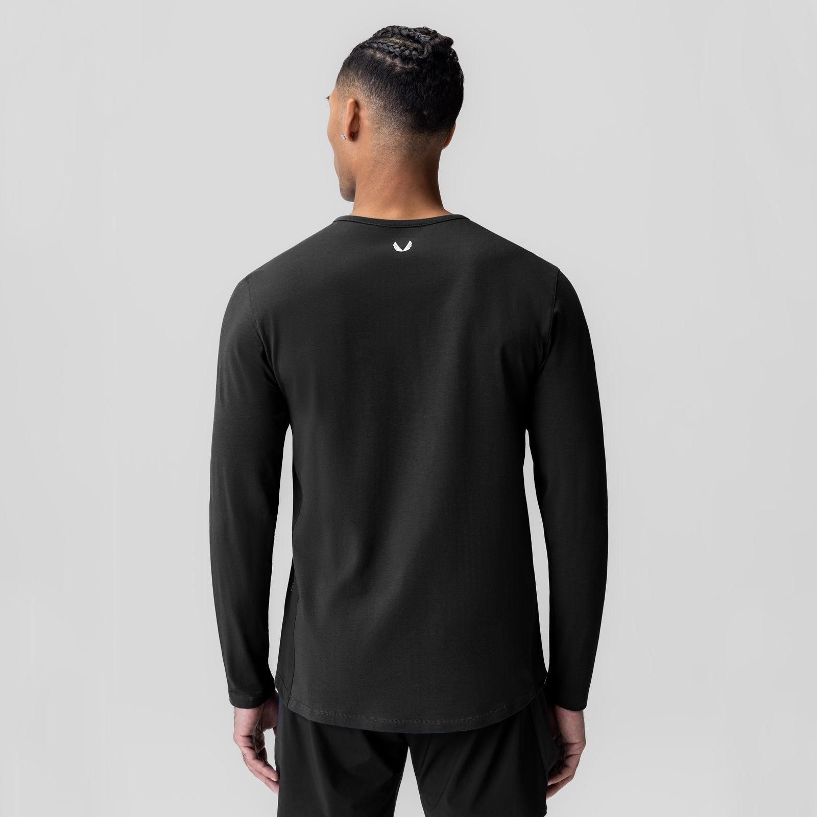 1058. Creora® Cotton Modal Long Sleeve - Black Product Image