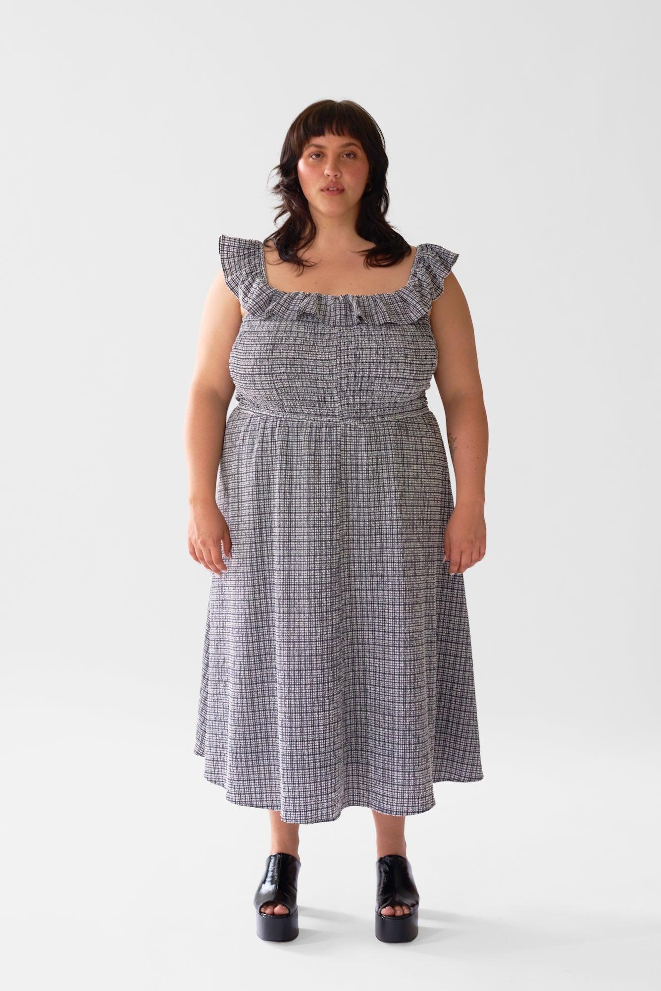 Claude Dress - Graphic Gingham Product Image