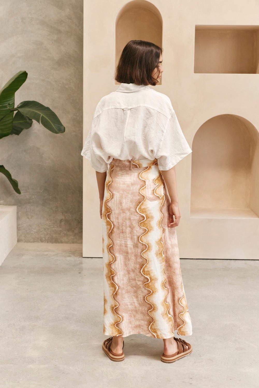 Baja Midi Skirt Matelassé Product Image