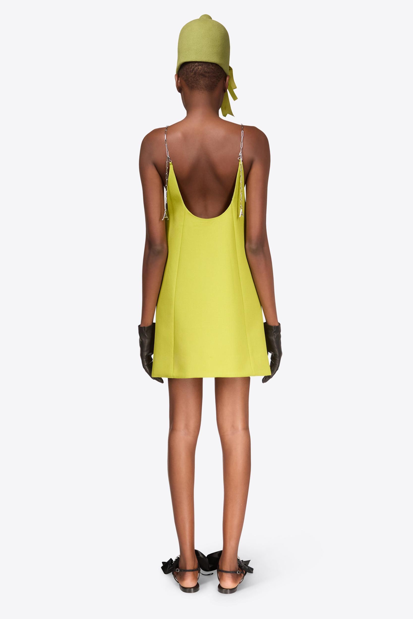 Crystal Embellished Bow Mini Dress Product Image