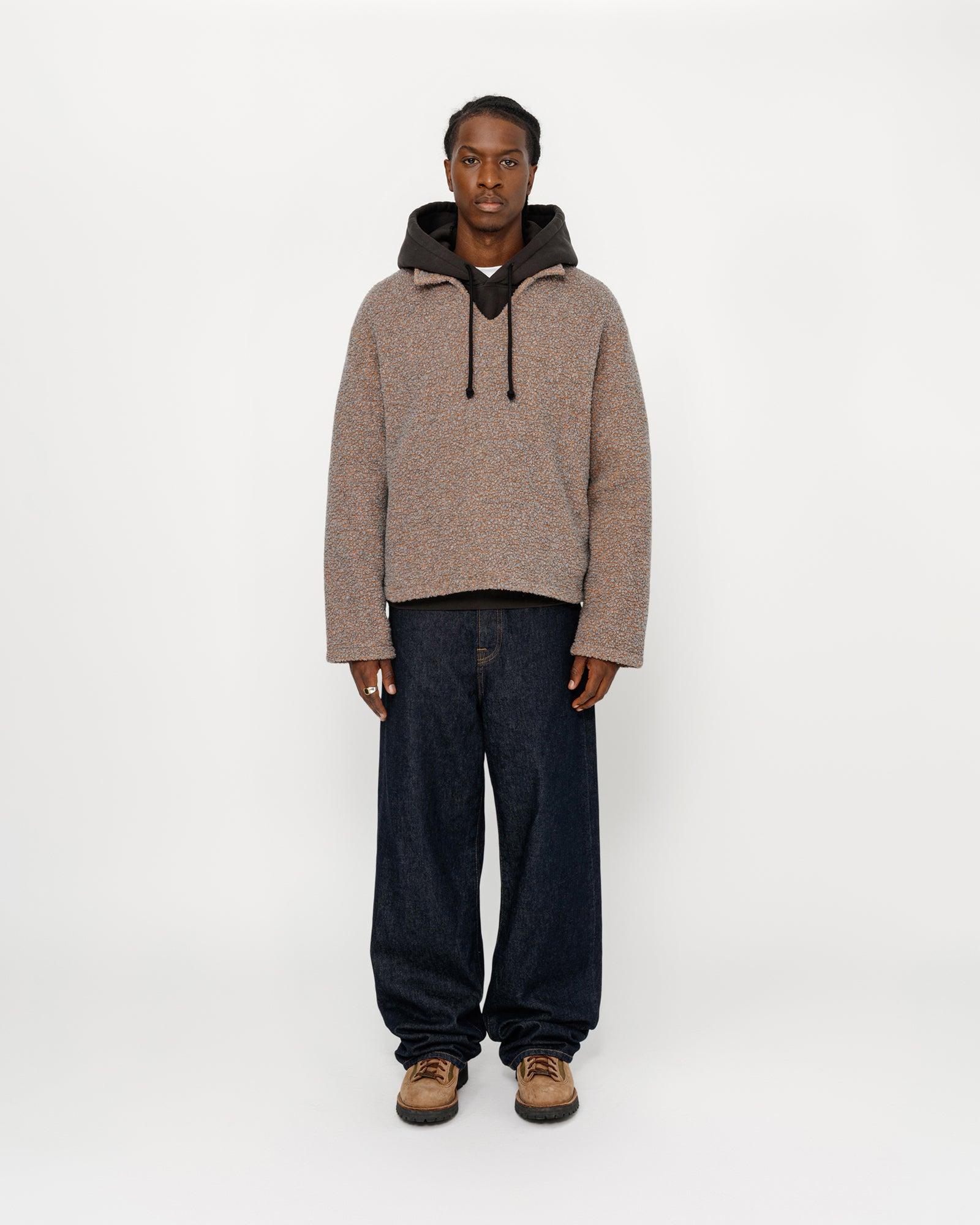 WOOL BLEND SHERPA PULLOVER Male Product Image