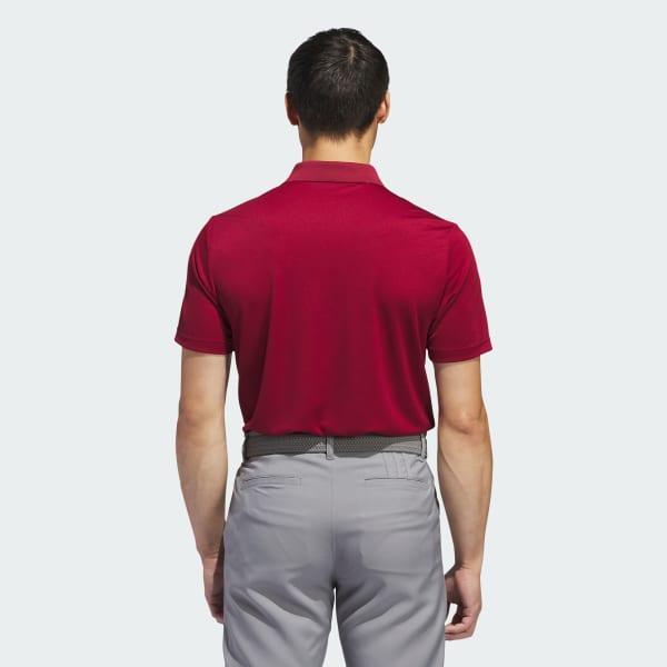 Mens adidas Adi Performance Golf Polo Shirt Collegiate Red Product Image