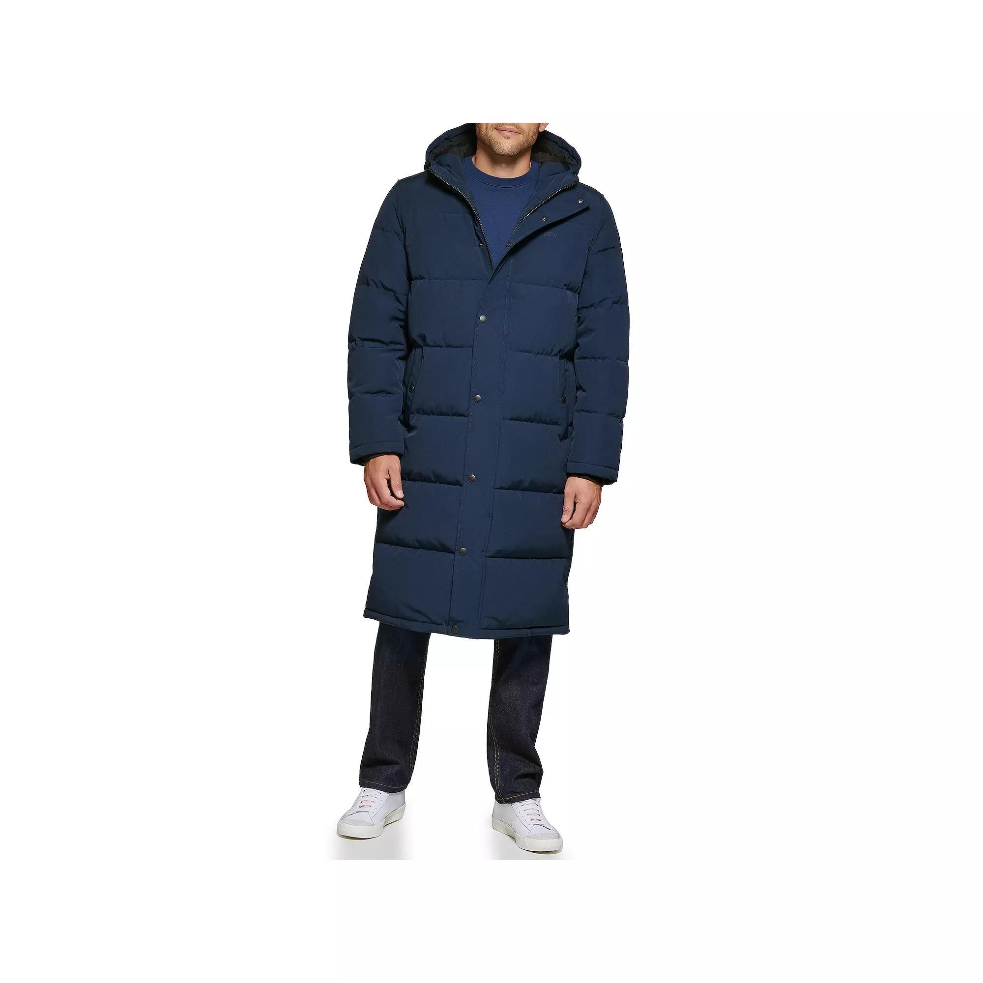 Men's Levi's® Oversized Long Quilted Parka Jacket, Size: XXL, Blue Product Image