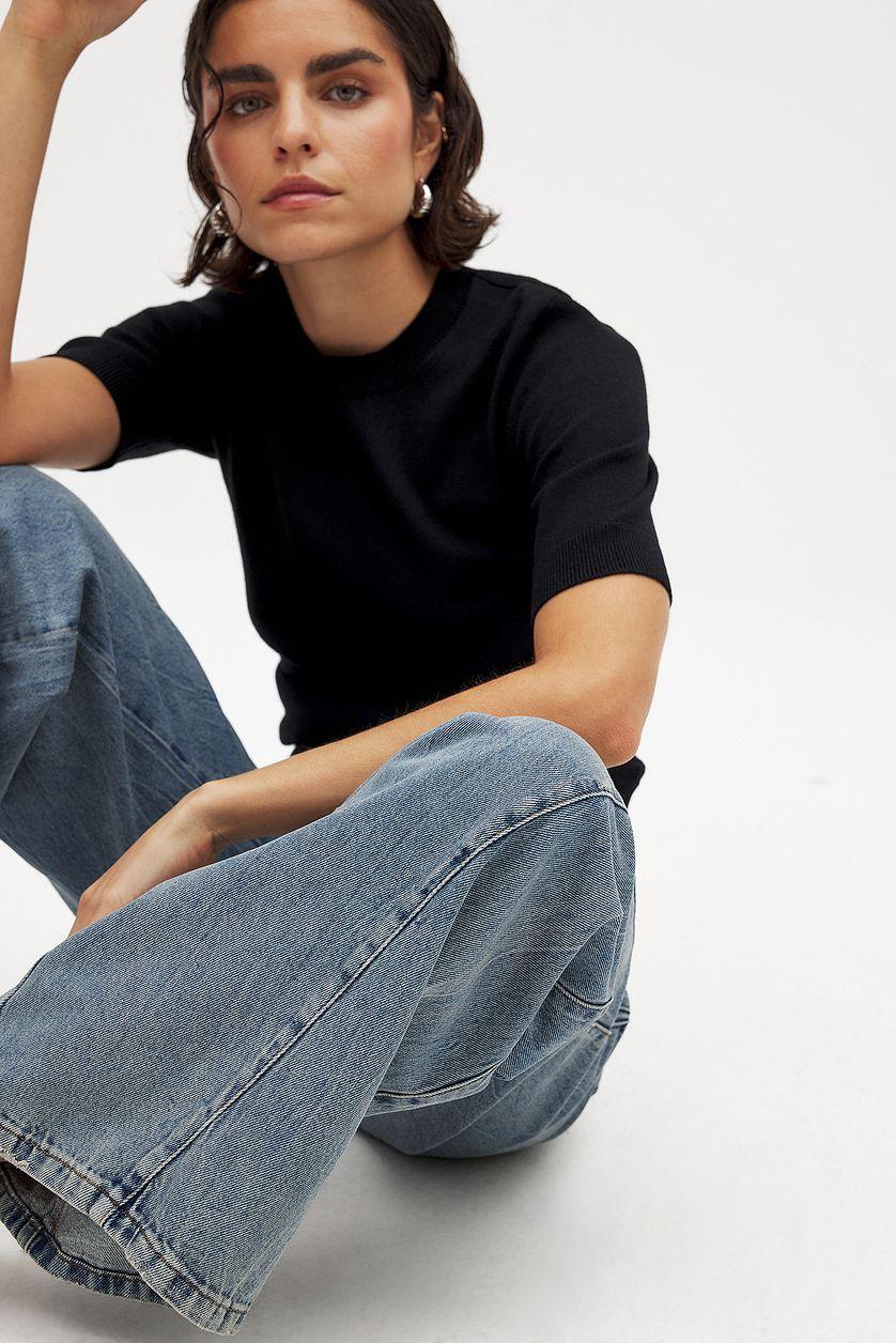High Waist Extra Wide Leg Denim Product Image